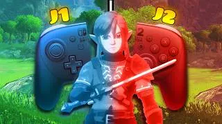 Miniature : On a speedrun Zelda BOTW à 2 sur UNE SEULE manette (En moins d'une heure ?!) feat @Amolarga 