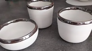 Miniature : Gobelets en porcelaine