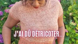 Miniature : J'ai détricoté parce que je n'étais pas concentrée - Cloudbreak Tee
