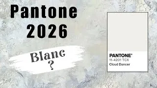 Miniature : PANTONE 2026 : Explorer « Cloud Dancer » en PEINTURE  (Acrylique & Techniques Mixtes)