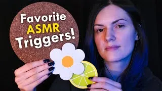 Miniature : ASMR Favorite Triggers For Sleep 😴 Whispers, Tapping, Brushing, Gloves, Cork, Glass, Crinkles, Lids
