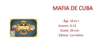 Miniature : Test du jeu Mafia De Cuba