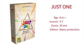 Miniature : Test du jeu Just one