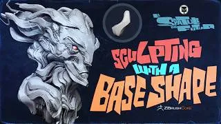 Miniature : Sculpting with a base shape | ZBrush/Core | La Spatule du Futur