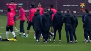Miniature : La topada entre  Neymar i Unzué a l'entrenament | www.weloba.cat