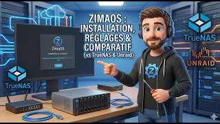 Miniature : ZimaOS : Installation, Réglages & Comparatif (vs TrueNAS & Unraid)
