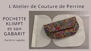Miniature : Pochette Klimpt et son gabarit à tracer. Facile et rapide.