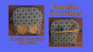 Miniature : Pochette à ouvrages bleu canari!