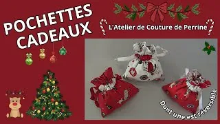 Miniature : Pochettes cadeaux dont une réversible.