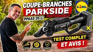 Miniature : Coupe-branches Parkside Performance PPAAS 20-Li LIDL : test complet et avis du sécateur