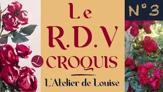 Miniature : 3ème R.D.V Croquis / Fleurs à l’aquarelle / Croquis chronométrés 🎨