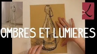 Miniature : Ombres et lumières à la craie / Shadows and lights ▲●▲ AtelierDeLouise