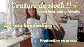 Miniature : Couture en masse !! Je refais les stocks de mes sacs bandoulière pour ma boutique éphémère !