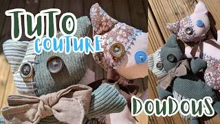 Miniature : TUTO COUTURE : Doudous chats 🐱