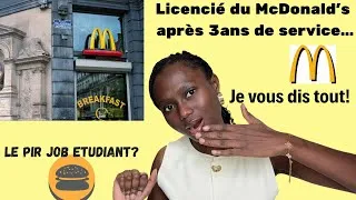 Miniature : Après 3 ANS de McDo , ils m'ont VIRÉ! 💔 Story Time Licenciement Job Étudiant CHOC