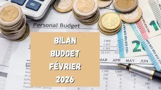 Miniature : Mon budget de février 2026 (revenus et dépenses détaillés)