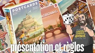 Miniature : La Toile des Jeux - Postcards ( présentation et règles) 🚵🇫🇷 #jeu #jeux