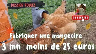 Miniature : FABRIQUER UNE MANGEOIRE  POULES /  3 Mn pour moins de 25 Euros