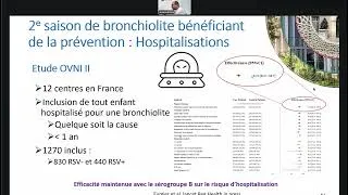 Miniature : webinaire GPIP AFPA Prévention de la bronchiolite à VRS Données actualisées 4 novembre 202(