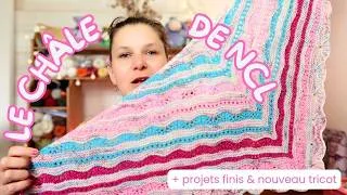 Miniature : Podcast Tricot 🧶 | Le châle anniversaire de NCL Knits, mes projets finis et un nouveau tricot