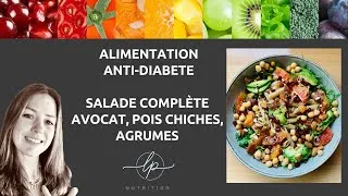 Miniature : DIABETE et ALIMENTATION : SALADE COLORÉE pour RÉGIME ANTI-DIABÈTE (RECETTE DE CUISINE RAPIDE)