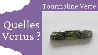 Miniature : Tourmaline Verte : Pierre naturelle en Lithothérapie par Aurore Médium - L' Aurore Céleste