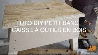Miniature : TUTO DIY PETIT BANC EN BOIS/CAISSE À OUTILS L'AVANT-TROU
