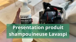 Miniature : Présentation du produit de nettoyage pour shampouineuse Shamp Lavaspi