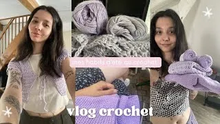 Miniature : je crée mes habits d'été au crochet | vlog crochet 🧶