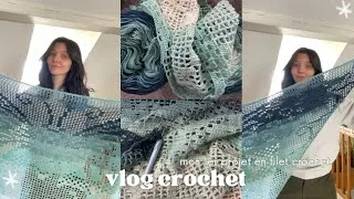 Miniature : je test le filet crochet pour la première fois...pt.2 ✨ | vlog crochet & life update
