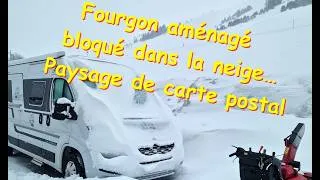 Miniature : Fourgon bloqué dans la neige : impossible d'arriver à l'heure !!!