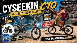 Miniature : 261 - CYSEEKIN C10 : Le vélo pliant parfaitpour voyager ? #véloélectrique #vanlife#campingcar