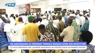 Miniature : PREMIER ANNIVERSAIRE DU PRÉSIDENT WADAGNI À LA TÊTE DU BÉNIN : LE CCCR IMPLORE DIEU À PORTO NOVO...