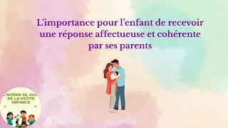 Miniature : L’importance pour l’enfant de recevoir une réponse affectueuse et cohérente par ses parents