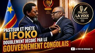 Miniature : PASTEUR LIFOKO DÉCORÉ PAR LE GOUVERNEMENT CONGOLAIS ET PRÉSENTE SES MÉDAILLES  