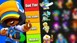 Miniature : TIER LIST des SKINS BRAWL STARS (saisons Starr Force & Good Randoms)