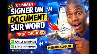 Miniature : Ajouter une signature sur Word : Tuto complet et rapide en 3min.