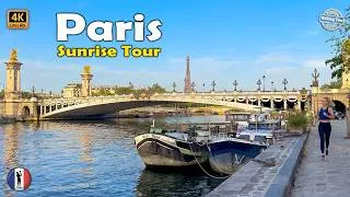 Miniature : 🇫🇷 The Paris No One Sees 🌅 From Sunrise to First Tourists - Walk Louvre to Eiffel Tower 4K 60fps