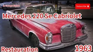 Miniature : Restauration Mercedes 220 Se Cabriolet modèle 1963