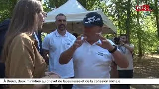 Miniature : Dreux : en visite aux « Estivales », deux ministres saluent l'engagement pour la jeunesse