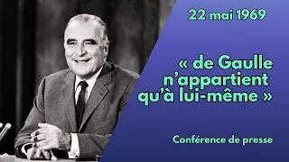 Miniature : "Le Général de Gaulle n'appartient qu'à lui-même !" - conférence de presse de Georges Pompidou