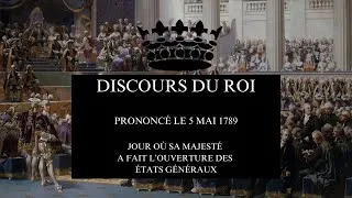 Miniature : Discours de Louis XVI à l'Ouverture des États Généraux - 5 Mai 1789