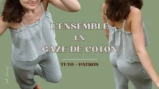 Miniature : On couds un ensemble d'été en gaze de coton ! Leah Sewing