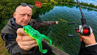 Miniature : On pêche dans cet étang communal avec cette grenouille, elle rend les poissons fous !!!
