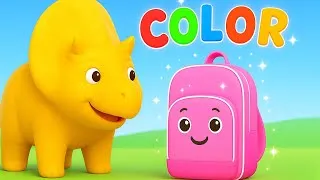 Miniature : Apprendre les couleurs - Dino apprend avec les cartables d'école
