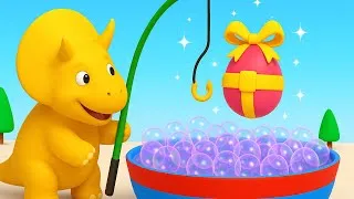 Miniature : Apprendre les couleurs - Dino pêche des cadeaux