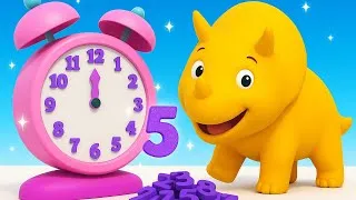 Miniature : Apprendre les nombres - Dino regarde sa montre