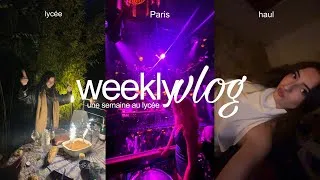 Miniature : Weekly Vlog : lycée, Paris, haul, soirée…