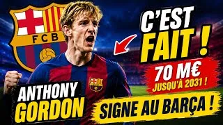 Miniature : 🚨 C’EST FAIT ! ANTHONY GORDON SIGNE AU BARÇA JUSQU’À 2031 POUR 70 M€ ! 🏴󠁧󠁢󠁥󠁮󠁧󠁿💙❤️