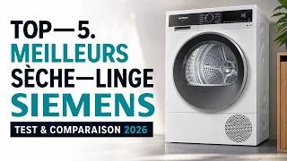 Miniature : TOP—5. Meilleurs sèche—linge Siemens. Test & Comparaison 2026